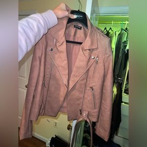 Light pink leather jacket. Worn once. Very good brand/materials.